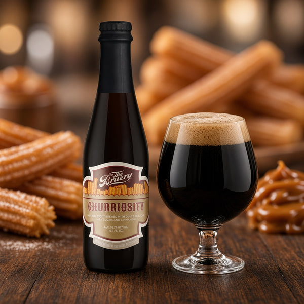 The Bruery Churriosity servida en su copa