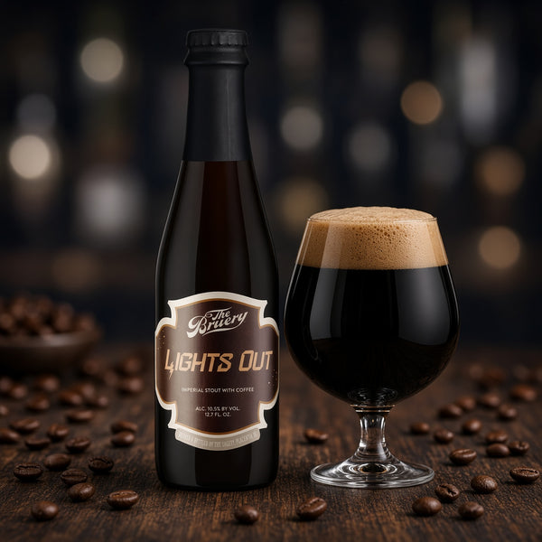 The Bruery Lights Out servida en su copa