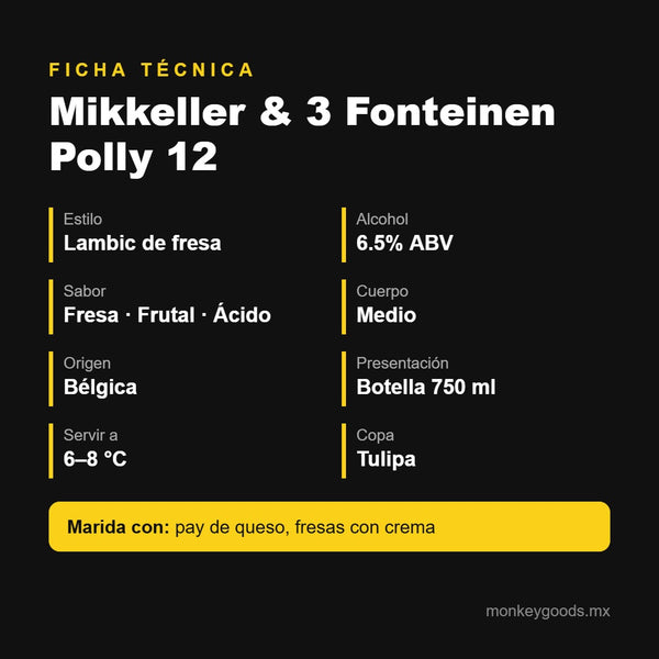Ficha técnica Mikkeller & 3 Fonteinen Polly 12
