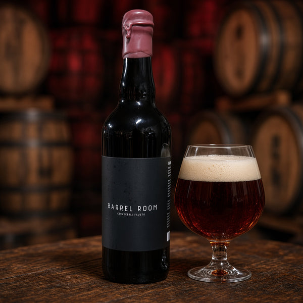 Fausto Barrel Aged Red servida en su copa