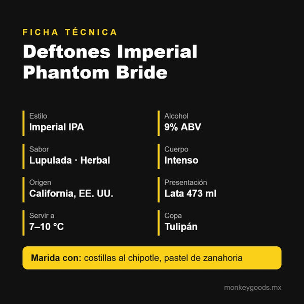Ficha técnica Deftones Imperial Phantom Bride