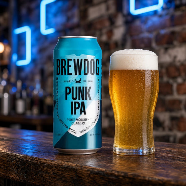 BrewDog Punk IPA servida en su copa