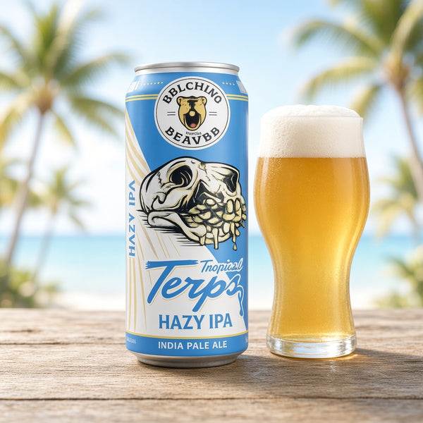 Belching Beaver Tropical Terps servida en su copa