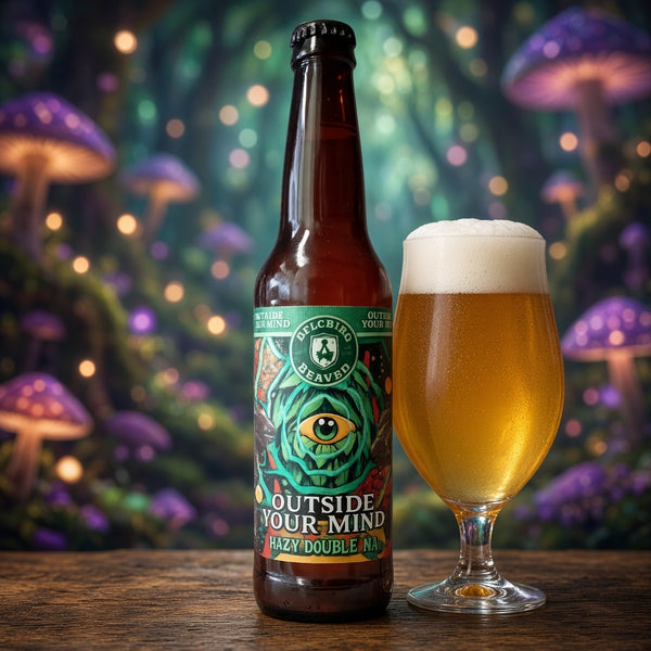 Belching Beaver Outside Your Mind servida en su copa
