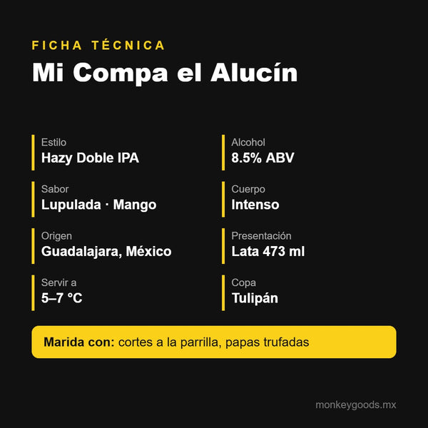 Ficha técnica Monkey Waves Mi Compa el Alucín