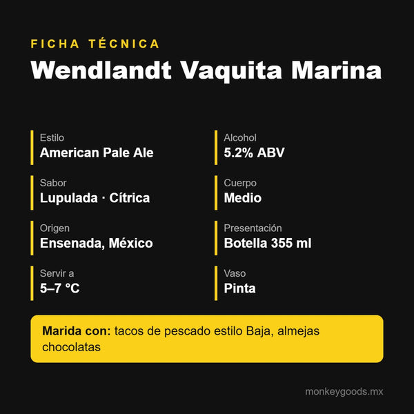 Ficha técnica Wendlandt Vaquita Marina