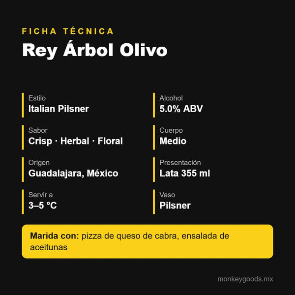 Ficha técnica Rey Árbol Olivo