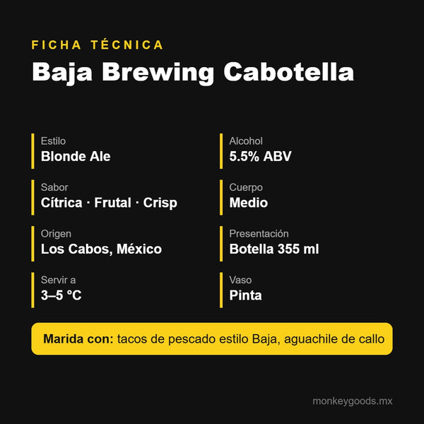 Ficha técnica Baja Brewing Cabotella