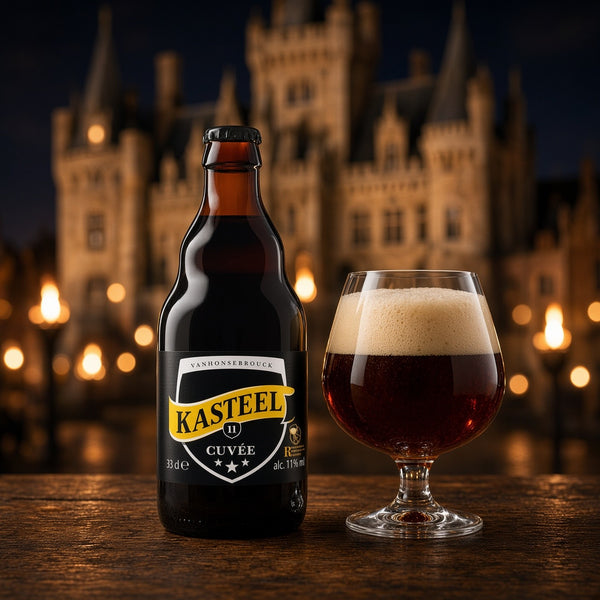 Kasteel Cuvée servida en su copa