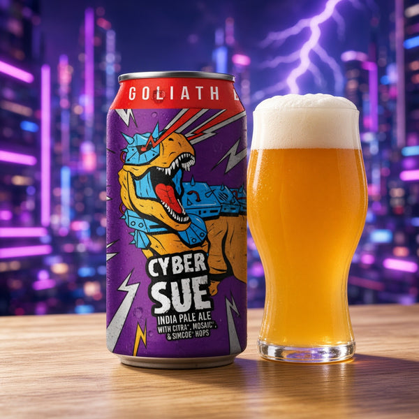 Toppling Goliath Cyber Sue servida en su copa