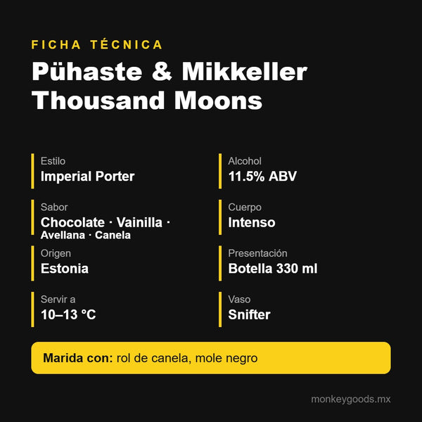 Ficha técnica Pühaste & Mikkeller Thousand Moons