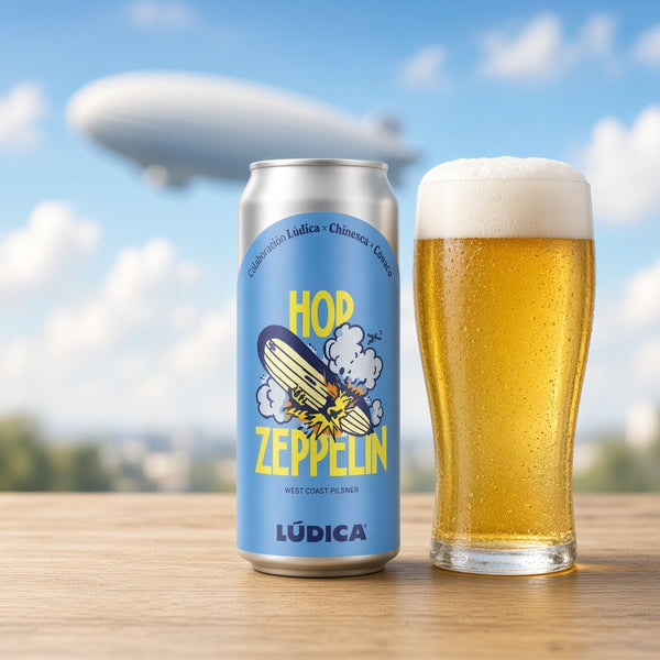 Lúdica Hop Zeppelin servida en su copa