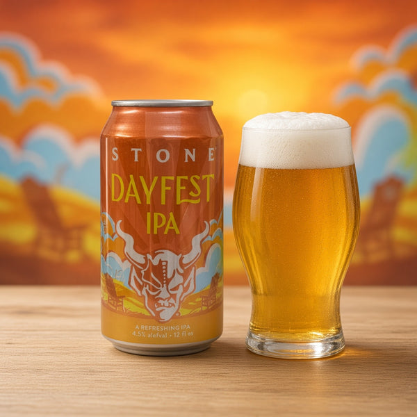Stone Brewing Dayfest IPA servida en su copa
