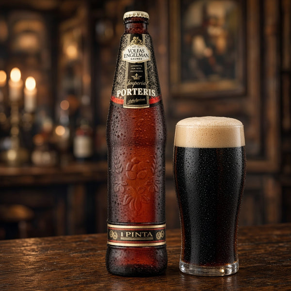Volfas Engelman Imperial Porteris servida en su copa
