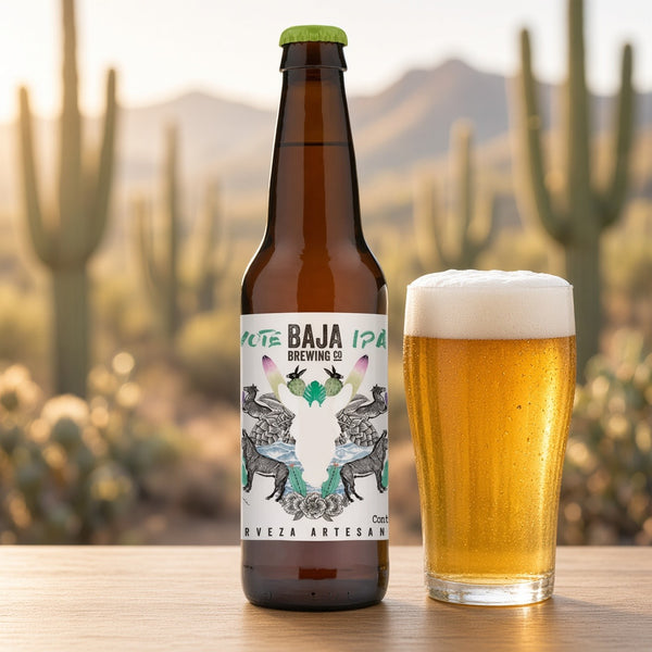 Baja Brewing Peyote servida en su copa