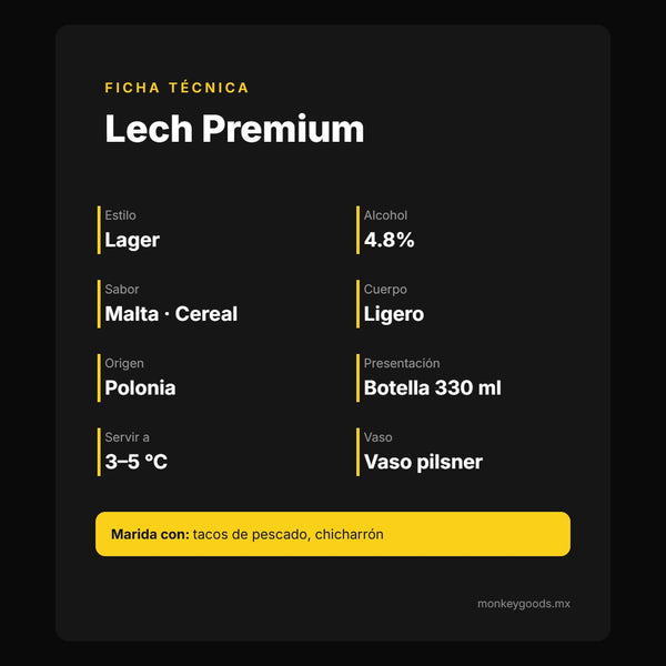 Ficha técnica Lech Premium