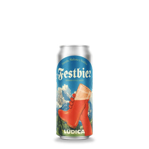 Lúdica Festbier 5.9% lata 473 ml German-Style Lager