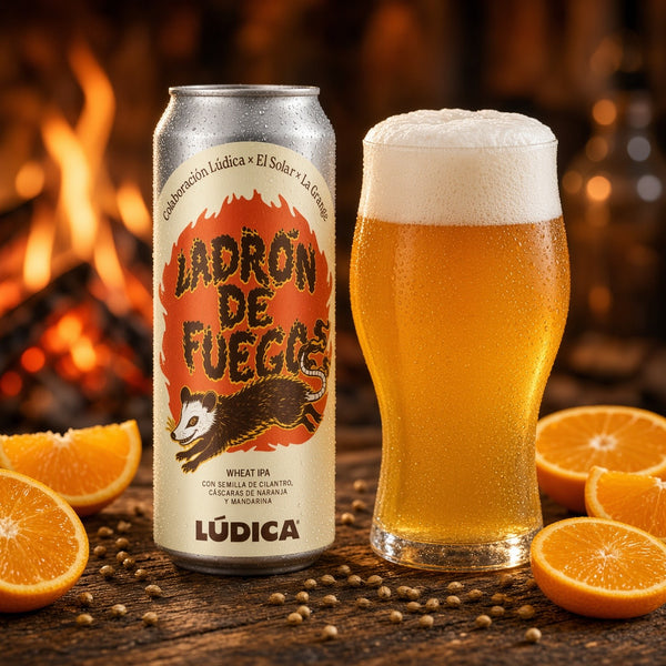 Lúdica Ladrón de Fuego servida en su vaso