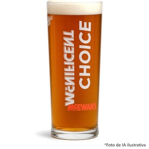 Pinta McEwan's Magnificent Choice servido con cerveza