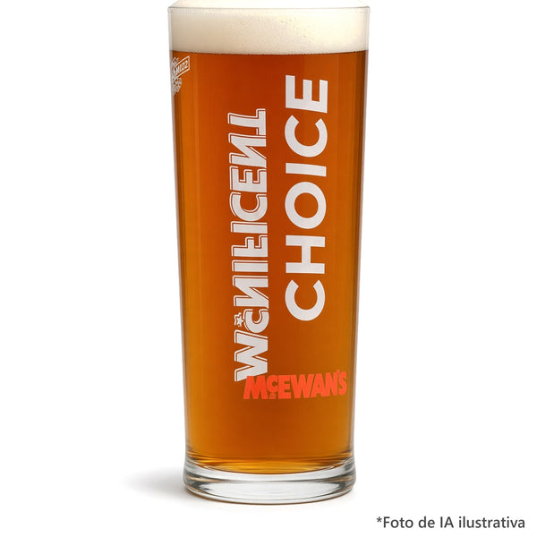 Pinta McEwan's Magnificent Choice servido con cerveza