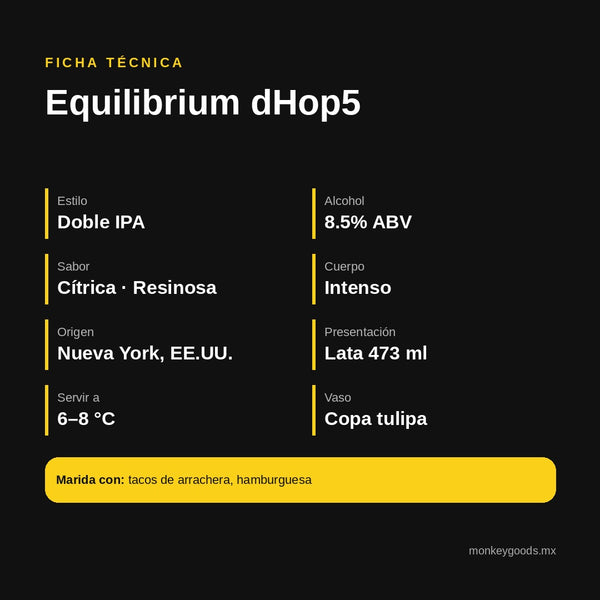 Ficha técnica Equilibrium dHop5