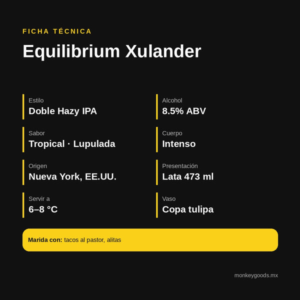 Ficha técnica Equilibrium Xulander