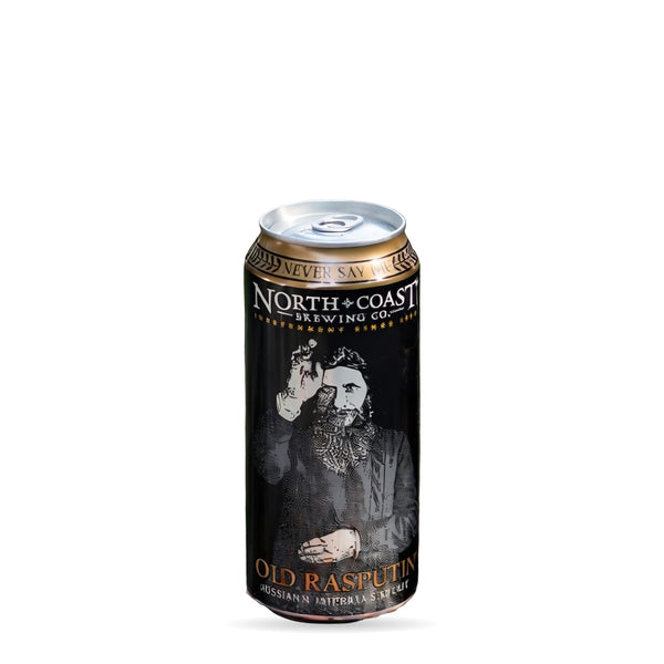 North Coast Old Rasputin en lata – cerveza artesanal
