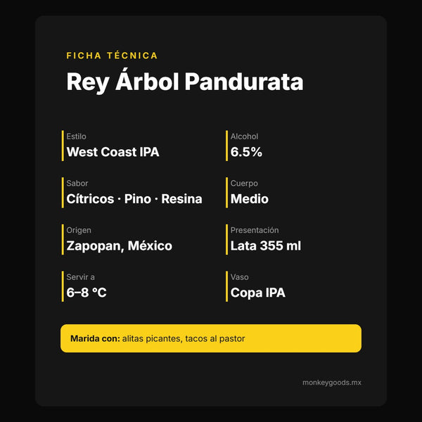 Ficha técnica Rey Árbol Pandurata