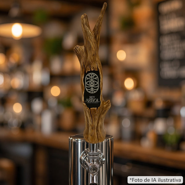 Rey árbol Tap Handle instalado en un grifo de barra