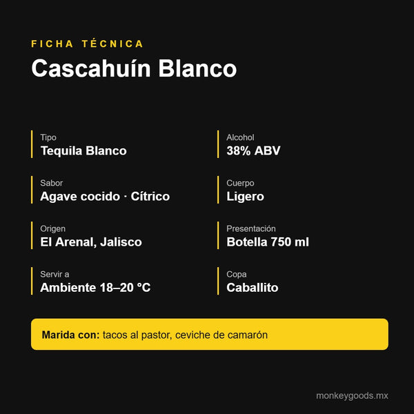 Ficha técnica Cascahuín Blanco