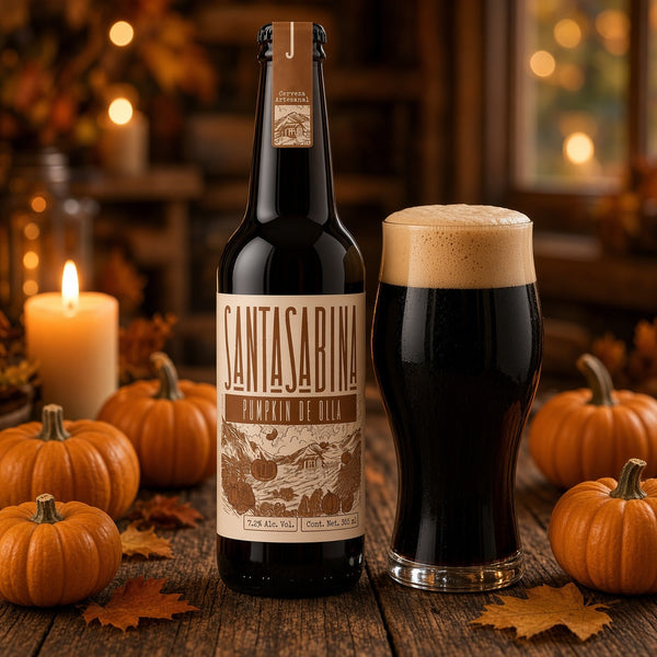 Santa Sabina Pumpkin de Olla servida en su vaso