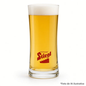 Tarro Stiegl 0.3L servido con cerveza
