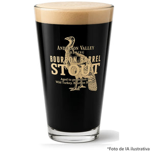 Vaso Anderson x Wild Turkey servido con cerveza