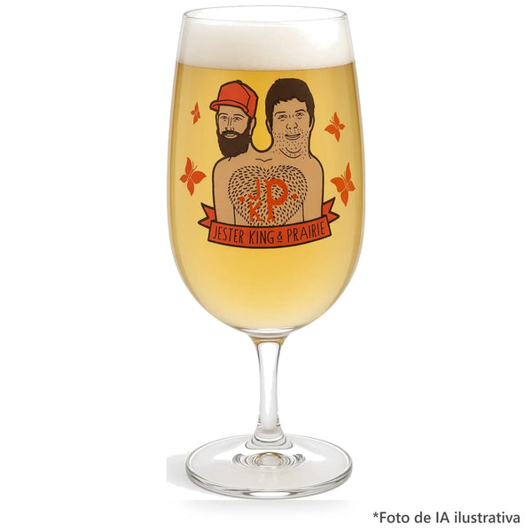 Copa Jester King servido con cerveza