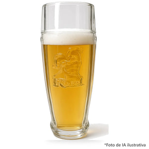Vaso Kozel servido con cerveza