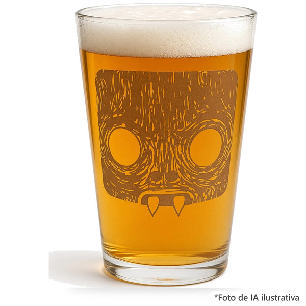 Vaso Rey Árbol servido con cerveza