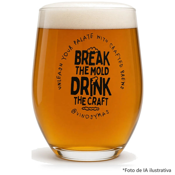 Vaso Vinos y más servido con cerveza