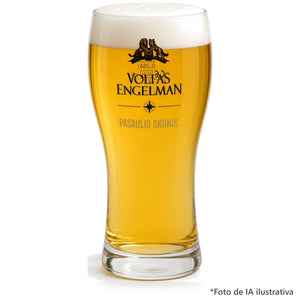Vaso Volfas servido con cerveza