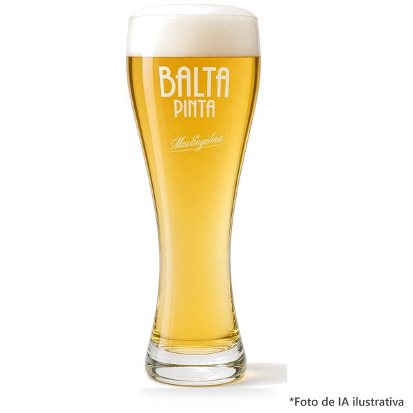 Volfas Balta Pinta Grande servido con cerveza