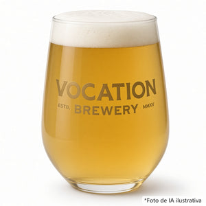 Vaso Vocation Brewery servido con cerveza