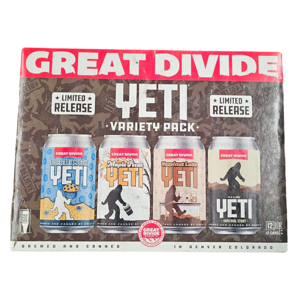 Great Divide Yeti Variety 12 Pack
